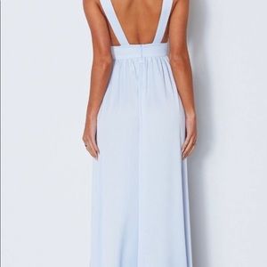 White Fox Time Is Up Maxi Dress Baby Blue